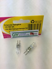 CARAVAN INTERIOR LIGHT HALOGEN BULB 12v VOLT 5w WATT 2 PRONG 37543 - PACK OF 2