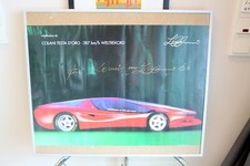 DESIGNER LUIGI COLANI (2003), autographs XL 59x42 cm, study Colani Testa D'oro