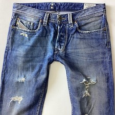 Men’s Diesel Larkee Relaxed Comfort Straight Blue Jeans Size 32 S W32 L30 (474H)