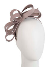 Taupe hand made bow spring racing fascinator by Max Alexander. RRP: $99.95