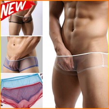 Sexy Men Briefs Sheer Mesh