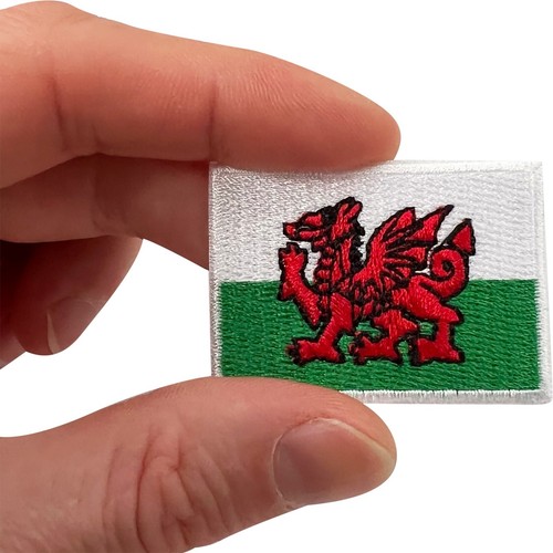 Mini wales flag patch iron - mini,