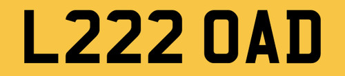 Load number plate - load, oad