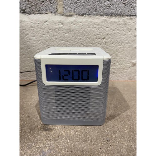 Red alarm clock radio digital - alarm,