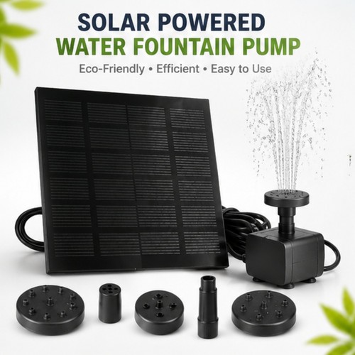 Solar pond pump power fountain - pond,