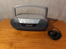 Sony CFD-S05 CD Radio Cassette Player Portable Stereo FM AM Boombox Working