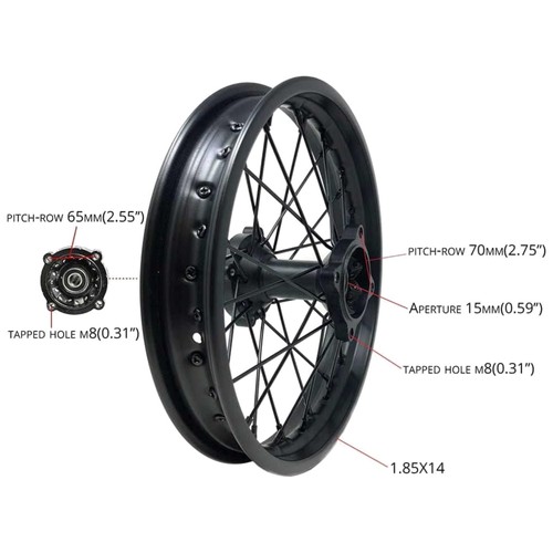 Dirt bike rim - rim, wheel