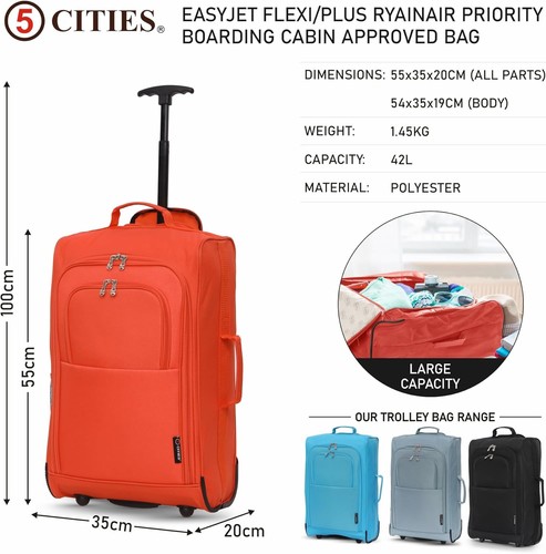 Hand luggage suitcase 55x35x20 - hand,