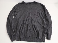 Ashworth Mens Charcoal Lambswool V-Neck Pullover Jumper Size XL