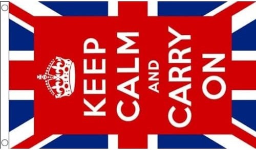 Keep calm and carry flag - carry, uk