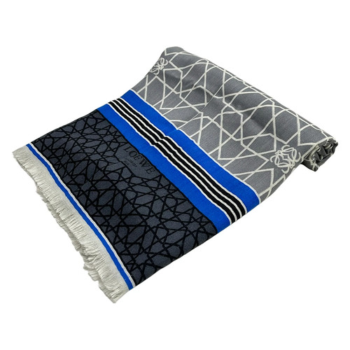 Loewe gray blue multi cashmere - blue,