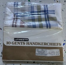 10 Gents Handkerchiefs In Original Packaging Brand New