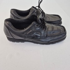 KANGOL Shoes 16 Black Men's Leather Smart Lace Up