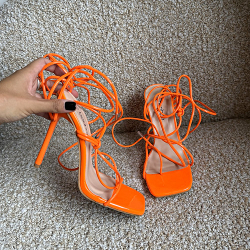 Boohoo neon orange - orange, toe
