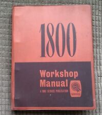 BMC Austin Morris Wolseley 1800 18/85 Genuine Factory Workshop Manual AKD4138E