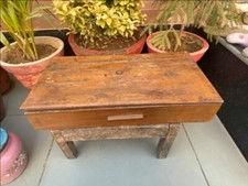 Antique Old Wooden Hand Crfated One Drawer Beautiful Storage Box