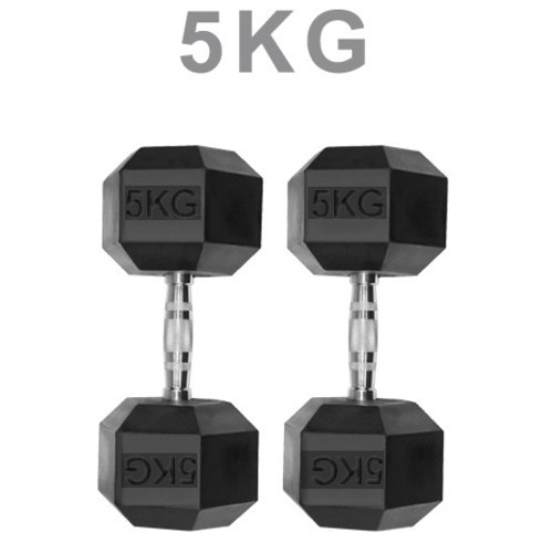 Hex dumbbells weights - hex, rubber