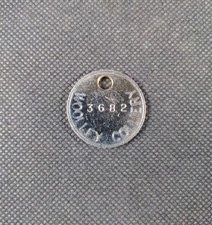 Woolley Colliery No 3682 Miners Pit Check Token Mining Collectible