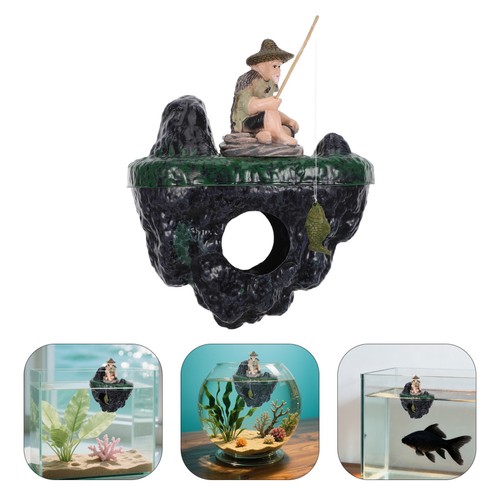 Set fisherman aquarium decor - 1,
