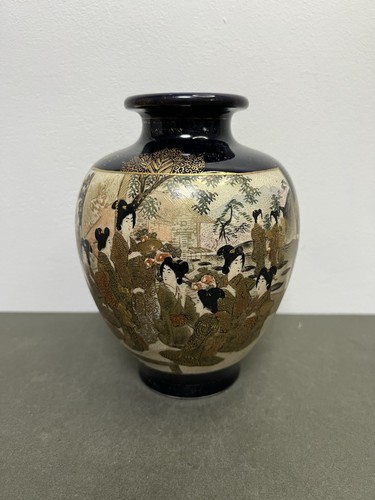 Antique japanese satsuma vase - japanese,