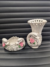 Vintage Ceramic White Swan