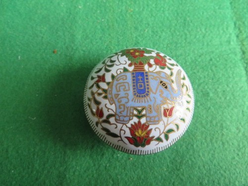 Small vintage enamel - small, elephant
