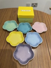 Le Creuset rainbow set Of 6 Plates 13 Cm, RRP £85 - Same Day Dispatch