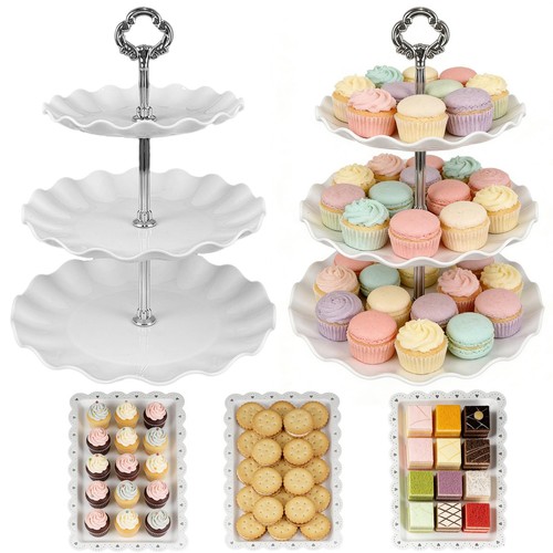 Pcs cake stands set - cake, 2x