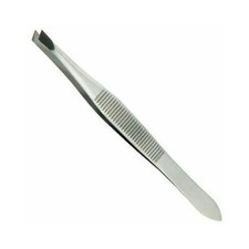 STRONG METAL TWEEZERS Professional Eyebrow Facial Hair Remover Stainless Steel