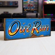 Outrun Retro Arcade Game Sign