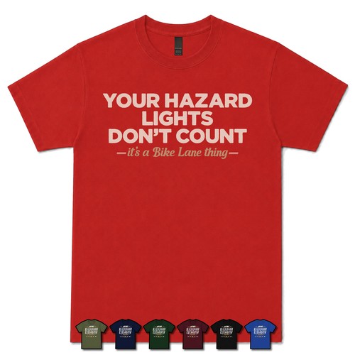 Your hazard lights - your, count