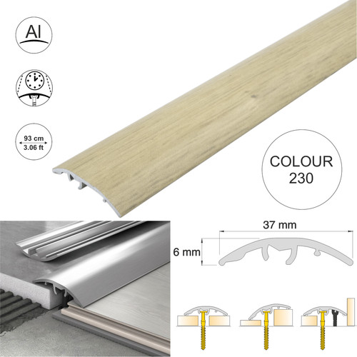 Aluminium threshold wood - aluminium,