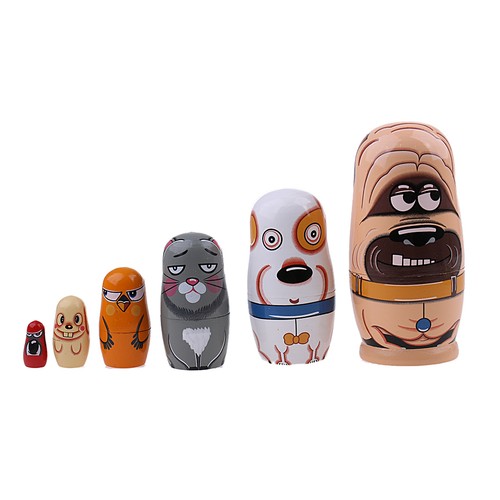 Cute animals wooden russian - animals,
