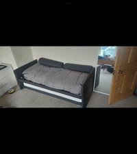 Duetto Flou Double Bed Italian Luxury Brand with Original Flexa Mattress 