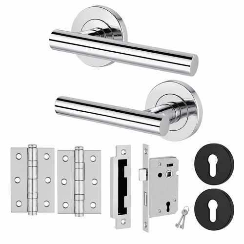 Polished chrome internal door - chrome,