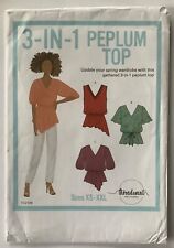 Threadcount 3-in-1 Peplum Top UNCUT Sewing Pattern - XS to XXL