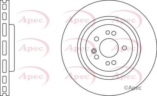 Apec brake disc front - apec, single