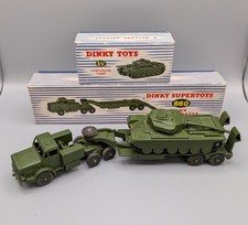Dinky 660 & 651 - Tank Transporter & Centurion Tank (Near Mint, Boxed, 1950s)