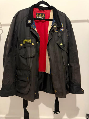 Barbour international black - international,