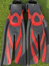 Tusa Xpert Zoom Diving/Snorkeling Split Fins.  Black Size L/XL Stiffer Compound