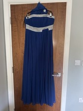 Dark Blue Maxi Evening Gown