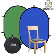 1x1.5m Chroma Key Blue and Green Reversible Rectangular Background Lencarta