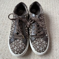 DKNY Brown Logo Trainers