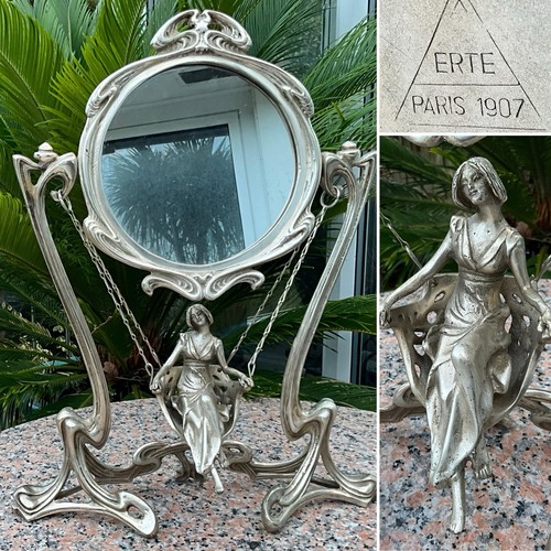 Rare art nouveau lady - art,