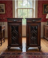 Pair of Edwardian Bedside
