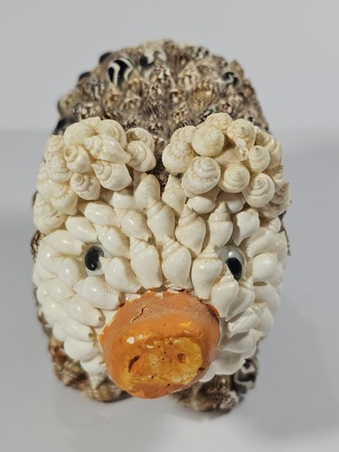 Vintage sea shell pig - shell, figurine
