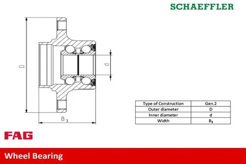 Wheel bearing 713 6791 - 50, fag