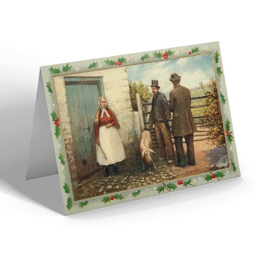 Xmas notelet vintage - xmas, ireland