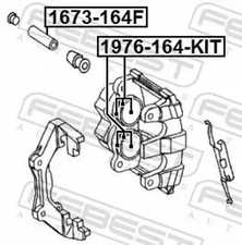 Brake caliper repair kit Front Axle 1976-164F-KIT FEBEST for VW MERCEDES-BENZ
