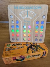 ZUMBA Fitness Toning Kit Sticks & DVD Workouts & Wooden Weightloss Calendar 